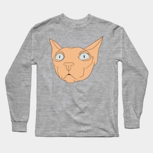 Cool Pink Sphynx Cat Long Sleeve T-Shirt